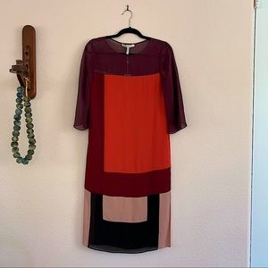 BCBG Runway Silk Sheath Dress